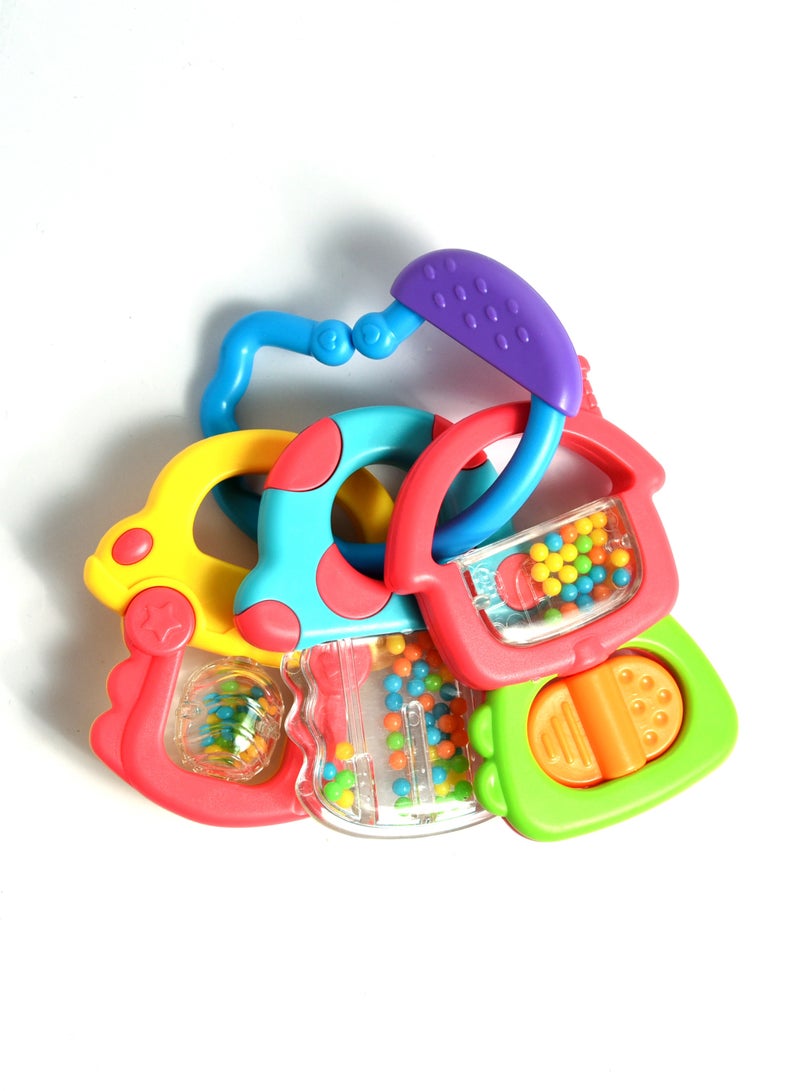 turtees Turtees™ Colorful Attractive Plastic Non-Toxic Teether & Shake | Kids Activity Toys for Babies Fun Time - Image 1