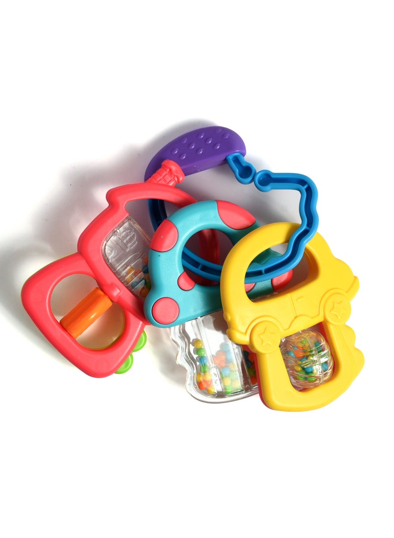 turtees Turtees™ Colorful Attractive Plastic Non-Toxic Teether & Shake | Kids Activity Toys for Babies Fun Time - Image 2