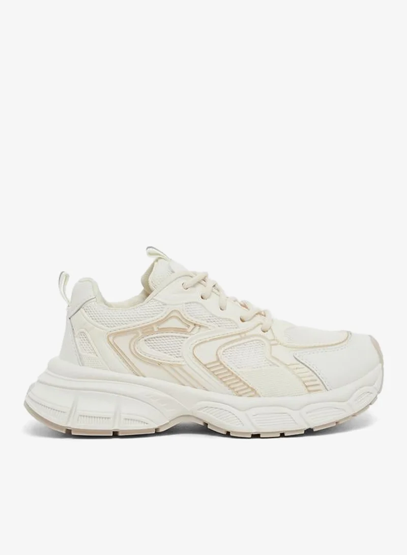 Styli Active Double Pull Tab Lace Up Sneakers