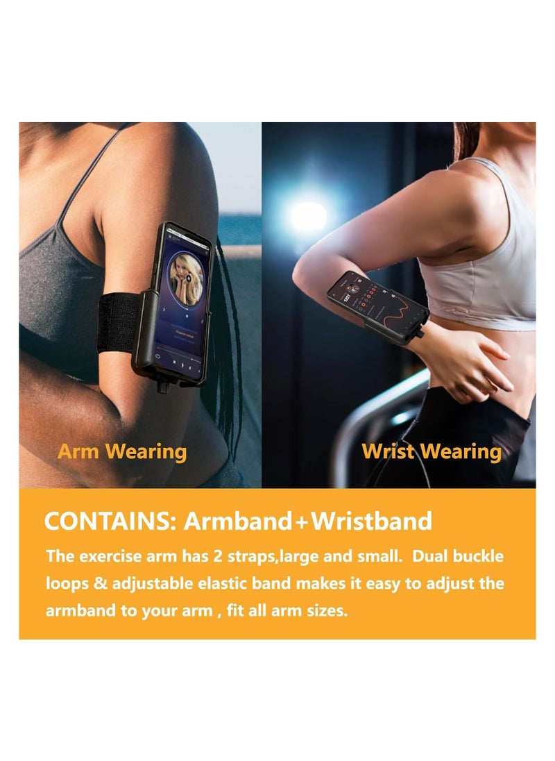 SYOSI Phone Armband Holder, Running Armband Phone Holder, 360°Rotatable, Fits All 4-7Inch Smartphones, Easy to Install & Remove, 2-in-1 Wristband or Armband, Use for Running, Walking, Hiking & Biking  - Image 4