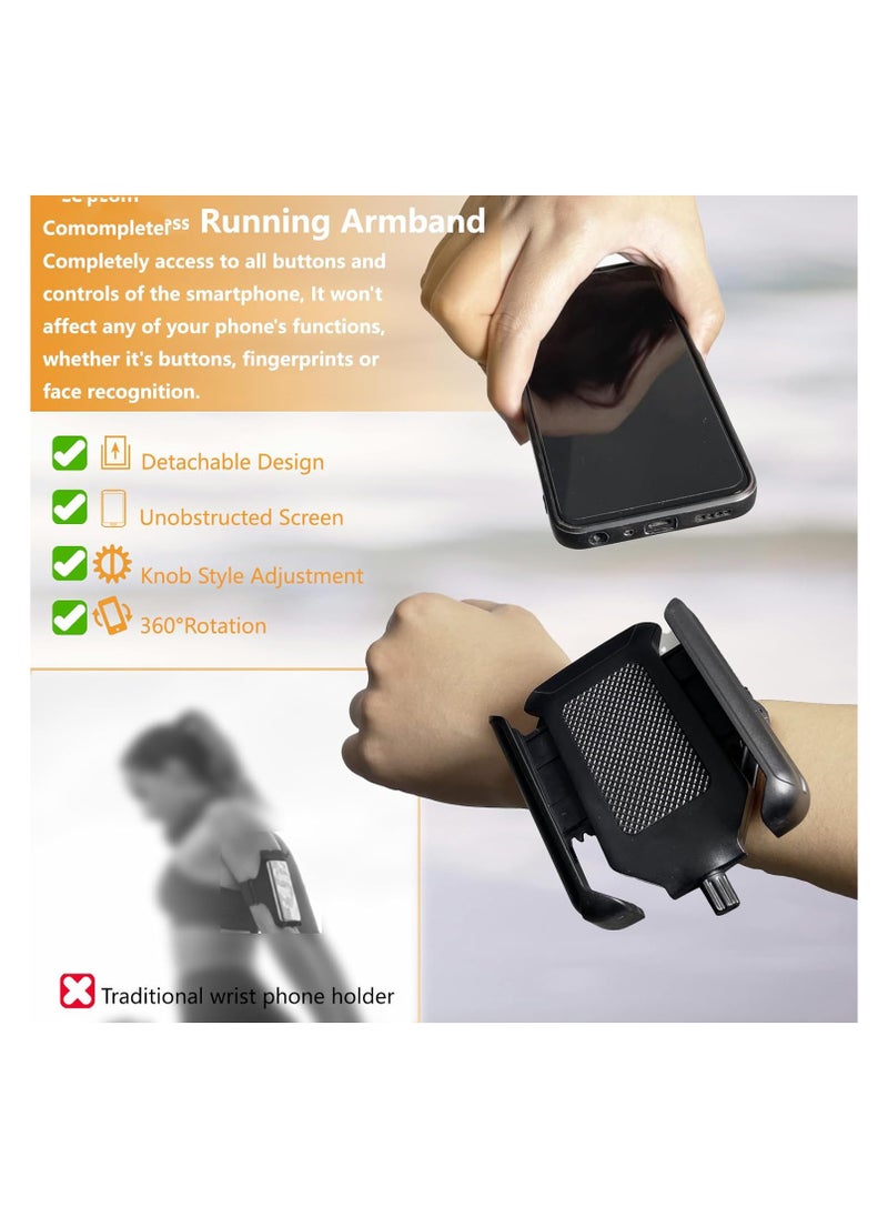 SYOSI Phone Armband Holder, Running Armband Phone Holder, 360°Rotatable, Fits All 4-7Inch Smartphones, Easy to Install & Remove, 2-in-1 Wristband or Armband, Use for Running, Walking, Hiking & Biking  - Image 5