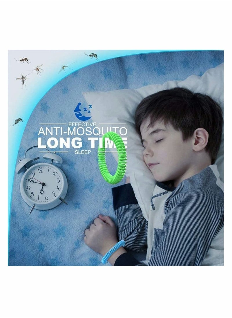 KASTWAVE - 10 قطع سوار طارد البعوض، طبيعي بالكامل خالي من DEET، أشرطة مضادة للحشرات، تبعد الذباب، مقاومة للماء، أساور طاردة للبعوض آمنة للبالغين والأطفال - Image 1
