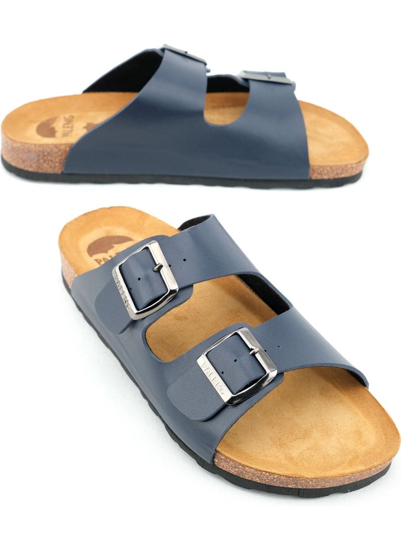 Paleng - ش slippers جلدية رجالية من الفلين - Image 1