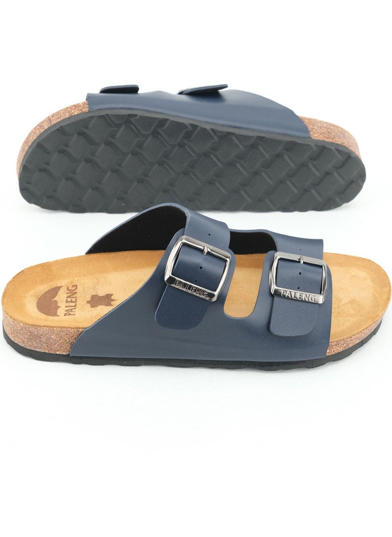 Paleng - ش slippers جلدية رجالية من الفلين - Image 1