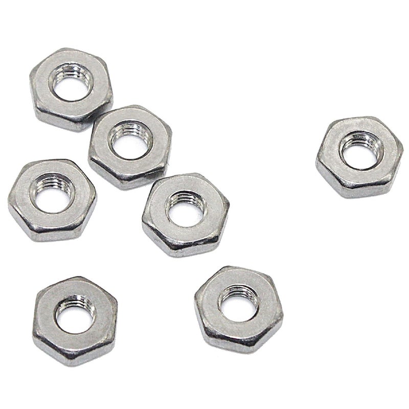 Fullerkreg 10-24 Machine Screw Hex Nuts, Stainless Steel 18-8, Bright Finish, Quantity 100 - Image 2