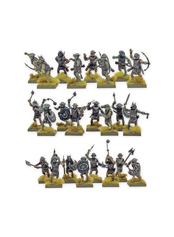 Warlord Games Orc Warband - 28mm Scale Plastic Miniatures for Warlords of Erehwon Highly Detailed Fantasy Miniatures for Table-top Wargaming - Image 1