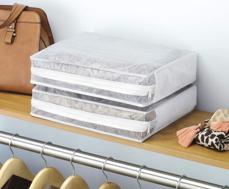 Whitmor Set of 2 Sweater Bag, White, 2 Count (Pack of 1) - Image 2