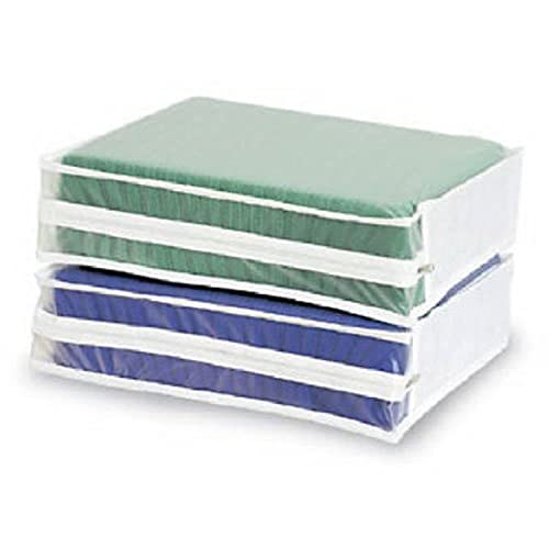 Whitmor Set of 2 Sweater Bag, White, 2 Count (Pack of 1) - Image 1