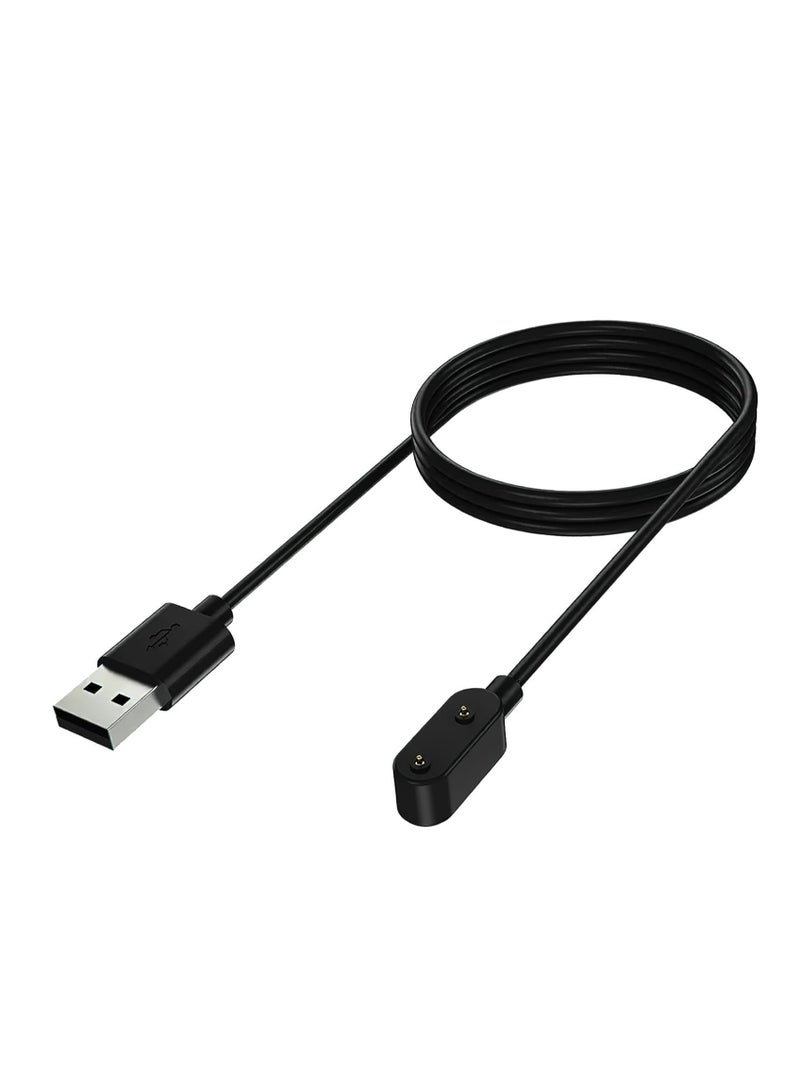 USB Charger Cable for Huawei Band 10/9/8/7/6/6 Pro/Watch Fit/Fit 2/Fit Mini/Honor Band 9/7/6/Watch ES/4X/4Pro Samsung Galaxy Fit 3 Smartwatch Replacement Magnetic Charging Cord, Black 1M - Image 1