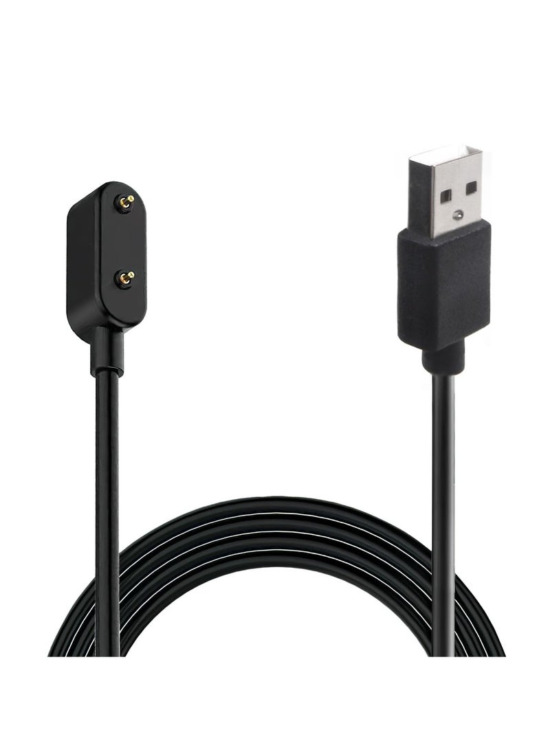 USB Charger Cable for Huawei Band 10/9/8/7/6/6 Pro/Watch Fit/Fit 2/Fit Mini/Honor Band 9/7/6/Watch ES/4X/4Pro Samsung Galaxy Fit 3 Smartwatch Replacement Magnetic Charging Cord, Black 1M - Image 2