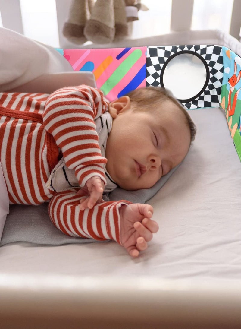 NIBEMINENT Baby Cloth Book, High Contrast Soft Folding Book Early Education Toys, Newborn Toys Montessori Sensory Stimulates Brain Development for Babies 3-12 Months - Image 5