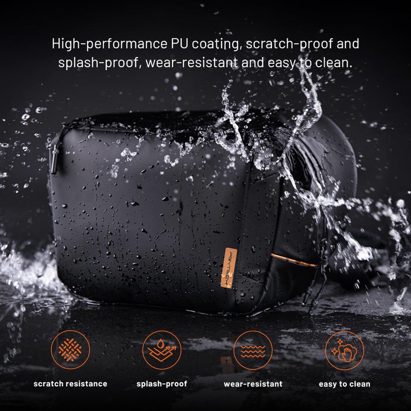 PGYTECH OneGo Solo V2 Camera Sling Bag, 6L Crossbody Camera Bag for Urban Travel Photographers, Mirrorless Camera Bag for Sony/Canon/Nikon/DJI Mavic/Air/Mini/Tripod/Laptop, Black - Image 4