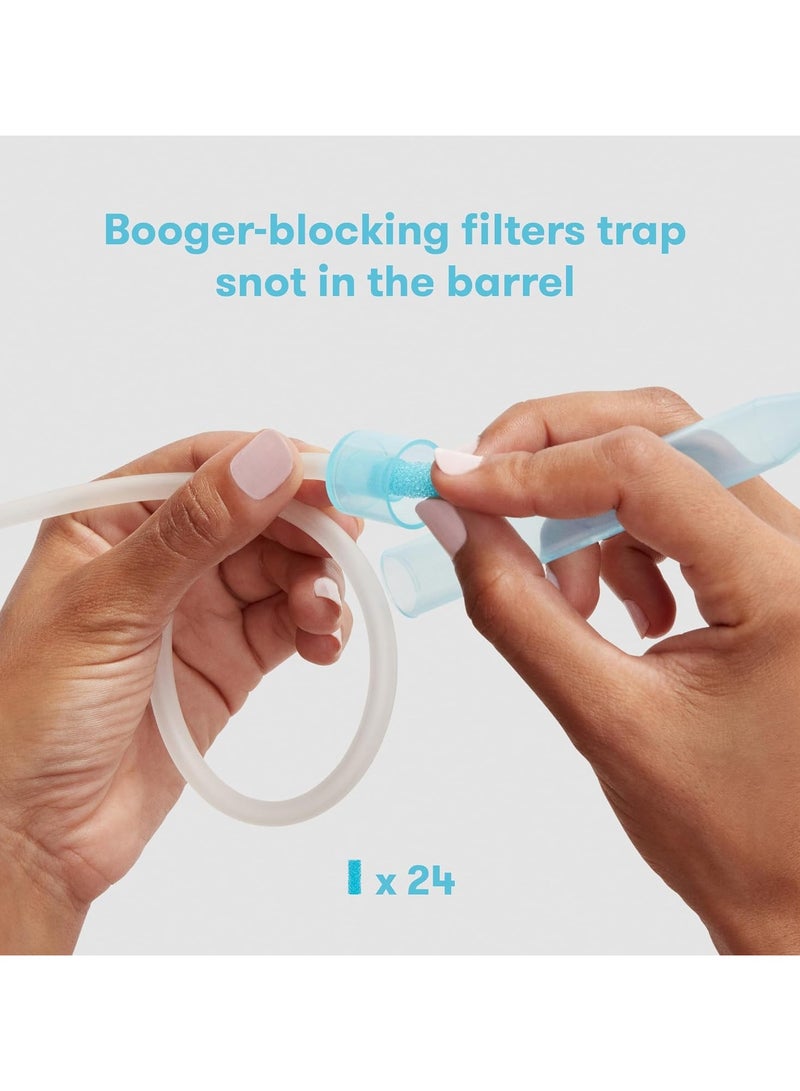Baby NoseFrida the SnotSucker Filter Bundle: Nasal Aspirator for Baby, Baby Nose Sucker, NoseFrida + 24 Hygiene Filters - Image 3