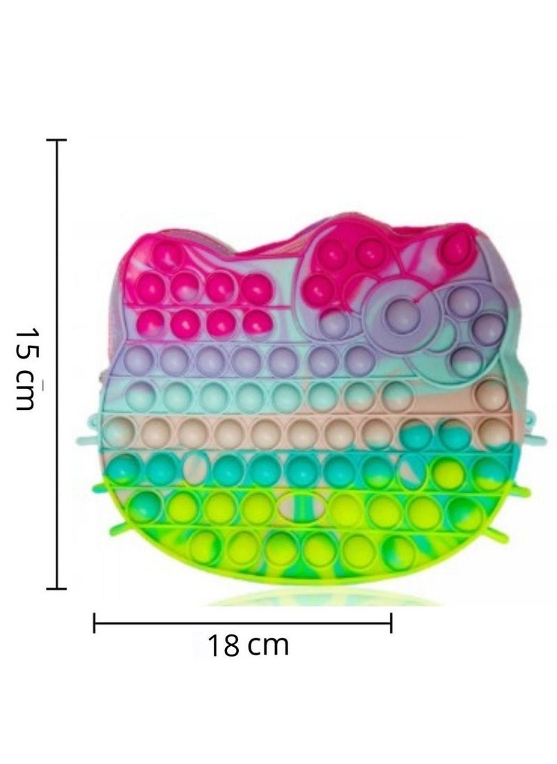 Prime Pop It Wallet Cute Kawaii Fidget Sensory Educational Relieve Anti Stress Adult Kid Holiday Silicone Toy Gift Crossbody Toy Bag For Kids  - Image 2