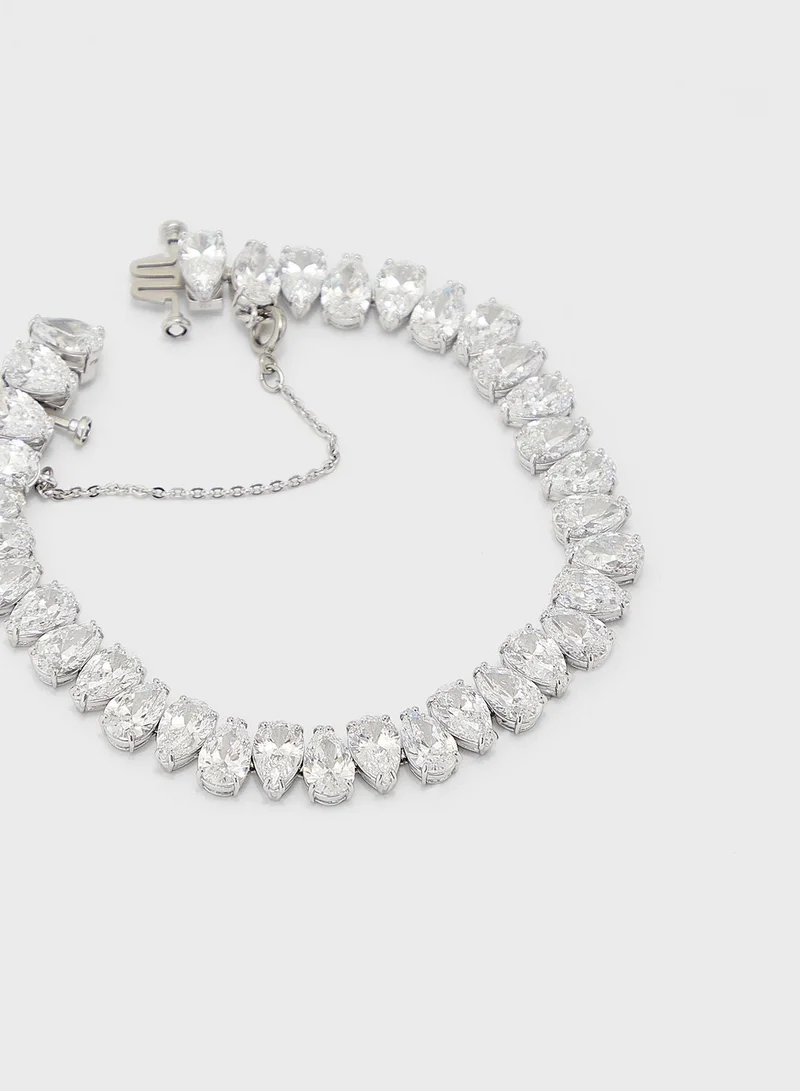Swarovski  Millenia Rhodium Plated Embellished Bracelet for Women | Best Price UAE
