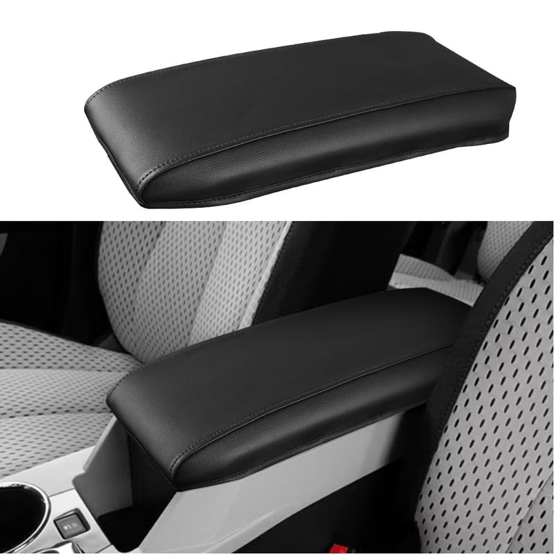 DEYTOP Center Console Cover for Chevy Equinox 2010-2017 Accessories Armrest Cover for GMC Terrain 2010-2017 Accessories Armrest Pad (Black with Black Stitches) - Image 1