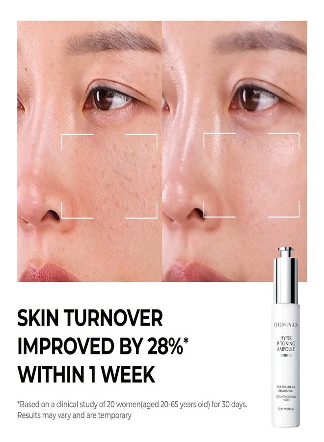 DOMINAS 10% TXA Hyper P-Toning Serum - Discoloration Correcting & Turnover Booster Brightening Serum with 5% AHA, 5% Niacinamide, Pore Care, Dead Skin Cell & Texture, Korean Skincare, 1.01 fl oz - Image 5