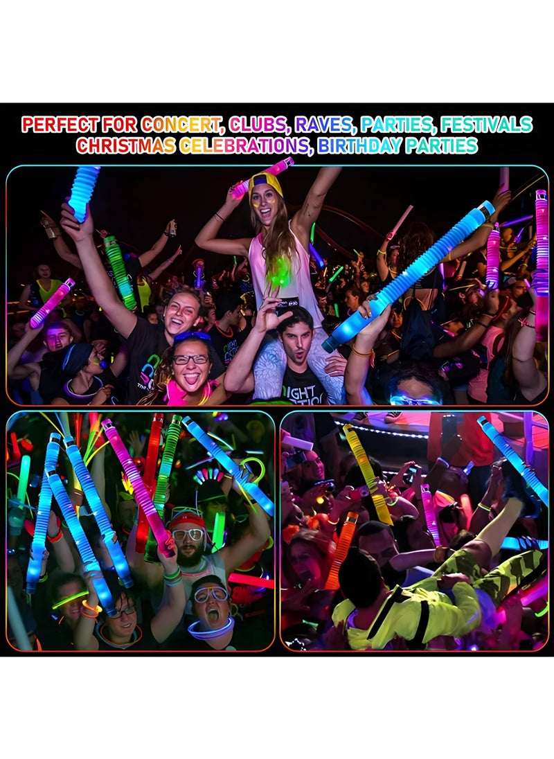 MAGIC VAULT Arogantt 12-Pack Light Up Fingertip Tube Kids LED Sensory Toys, Glow in the Dark Party Supplies Light Up Fingertip Toddler Toys Birthday Party Supplies Fillers  - Image 3