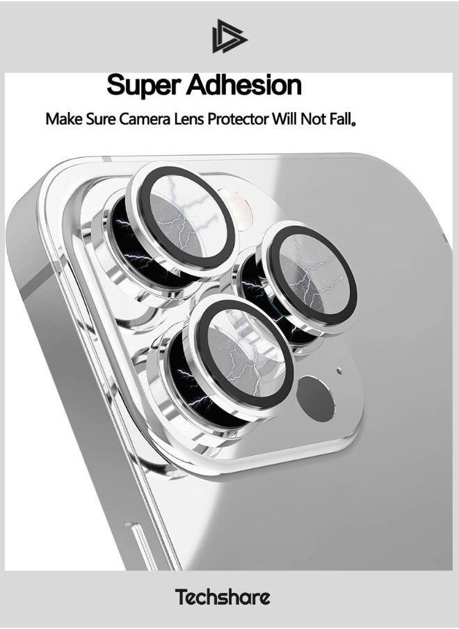 Techshare Camera Lens Protector For iPhone 13 Pro Max SILVER  - Image 3