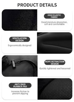 GROIC Bike Seat Cover Padded Bicycle Saddle Covers, Most Comfortable Exercise Bike Seat Cushion Cover, Soft for Spin Cycling Class Mountain Stationary Bikes,Water&Dust Resistant Cover  - Image 4