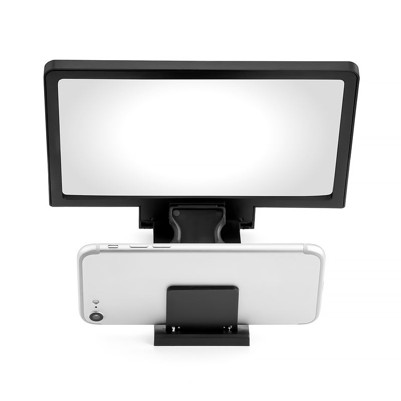 Generic (Unbranded) مكبر شاشة الهاتف المحمول 3D HD قابل للطي مع دعم الفيديو المكبر باللون الأبيض - Image 3