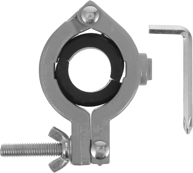 Aluminum Alloy Pillar Drill Vise Clamp Small Portable Bench Vise for Woodworking and Crafting with Universal Adjustable Holder for Table Mounting - Image 1