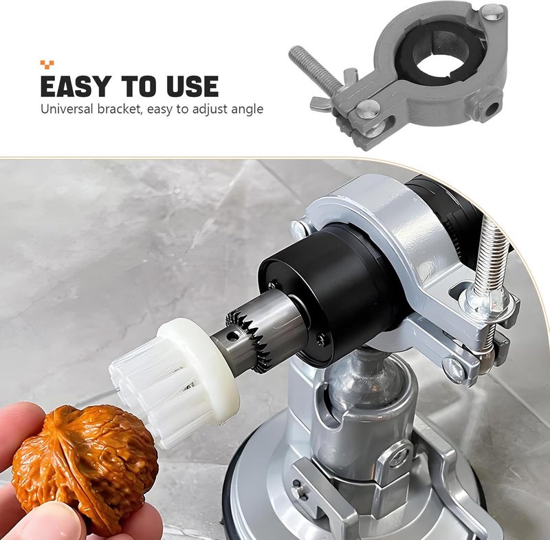 Aluminum Alloy Pillar Drill Vise Clamp Small Portable Bench Vise for Woodworking and Crafting with Universal Adjustable Holder for Table Mounting - Image 3