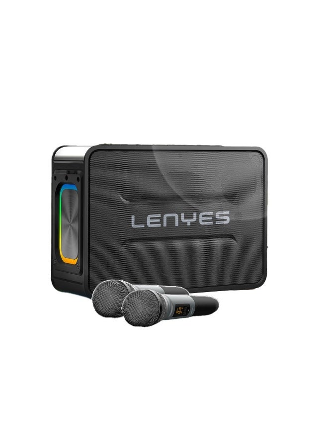 LENYES S859 Karaoke Bluetooth Speaker Free 2 Microphone 5.3 Portable 200W RGB Light DSP High Power TWS KTV Wireless - Image 3