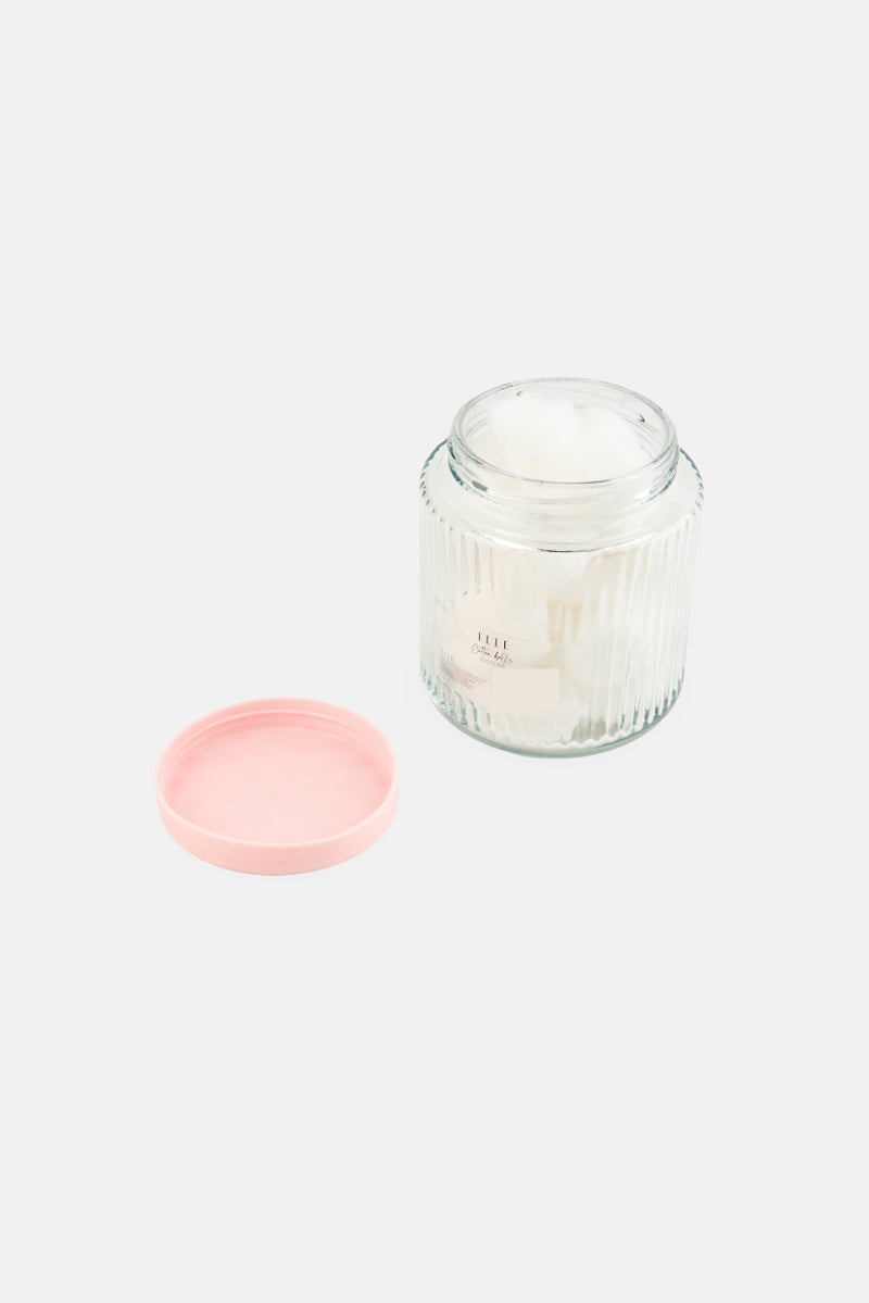 ELLE 30 Pcs Cotton Balls On Jar, Multicolor  - Image 2
