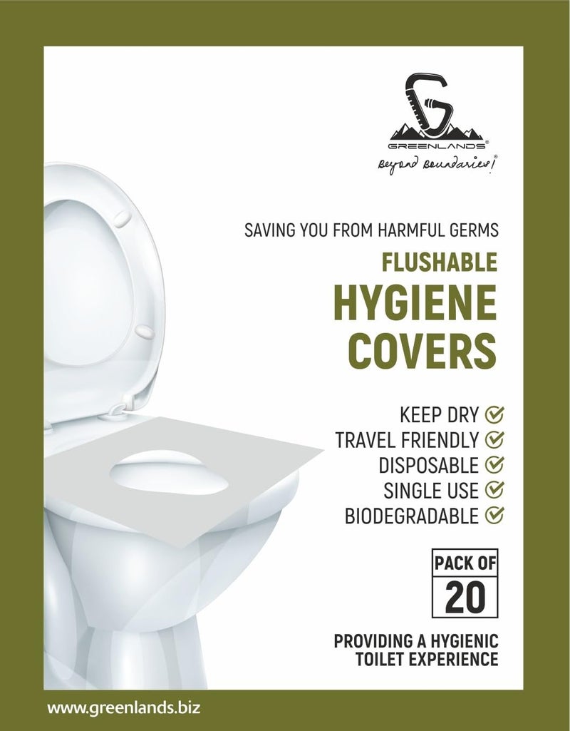 Greenlands Hygiene Cover (Toilet Seat Cover) - 20 Sheets - Image 1