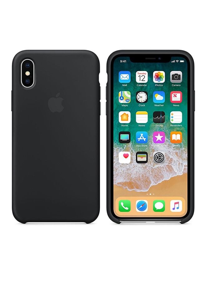 shAyzee Soft Silicone Case Cover For Apple iPhone X Black - Image 2