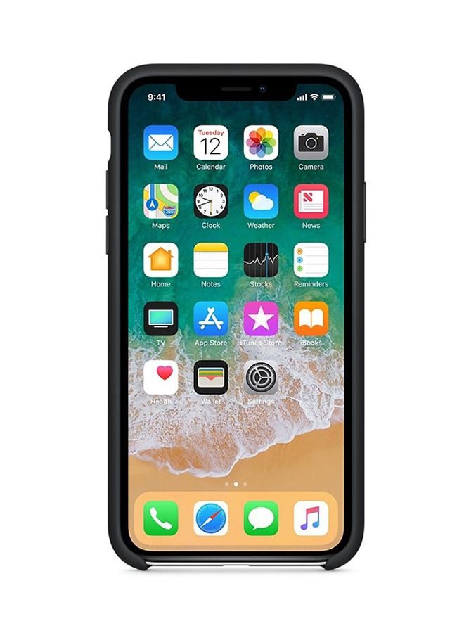 shAyzee Soft Silicone Case Cover For Apple iPhone X Black - Image 4