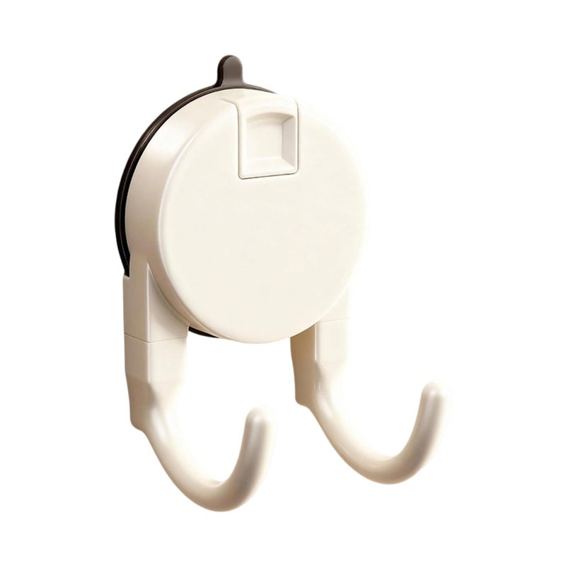 Creamy Retractable Suction Cup Hooks Set Reusable Bag Hanger Removable Towel Hooks - Image 2
