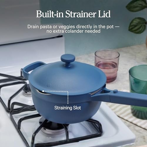 Our Place Mini Perfect Pot | 2.5 Qt Ceramic Pot with Lid & Spatula | Patented 8-in-1, PFAS-Free Nonstick, Non-Toxic Cookware | Induction & Oven-Safe up to 450°F | Sage - Image 5