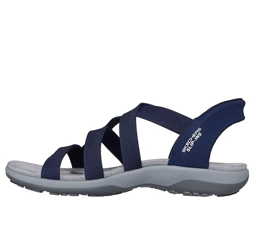 Skechers Women's Reggae Slim - Stretch Flex Hands Free Slip-ins, Navy, 8 - Image 2