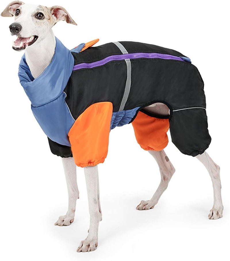 Dog Jackets Fashion Colorful Design Warm Winter Clothes Reflective Design 4 Leg Coat for Nighttime Visibility Protections Thermal Dog Jackets for Winter - Image 4