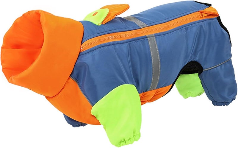 Dog Jackets Fashion Colorful Design Warm Winter Clothes Reflective Design 4 Leg Coat for Nighttime Visibility Protections Thermal Dog Jackets for Winter - Image 3