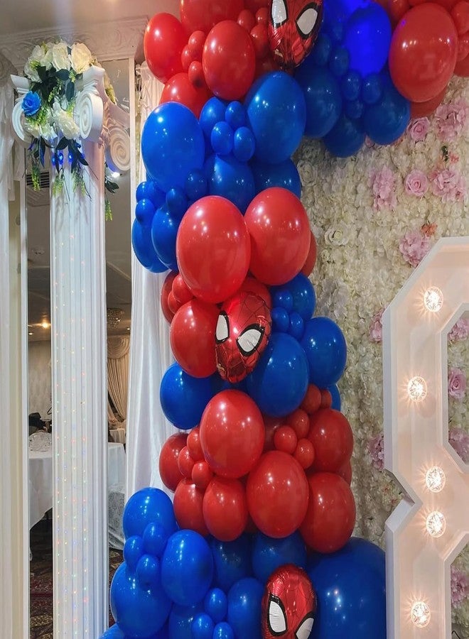 YMSZ Red and Blue Balloon Garland Arch Kit, 134pcs Royal Blue and Red Latex Balloons for Birthday, Graduation, Independence Day Decorations - Image 4