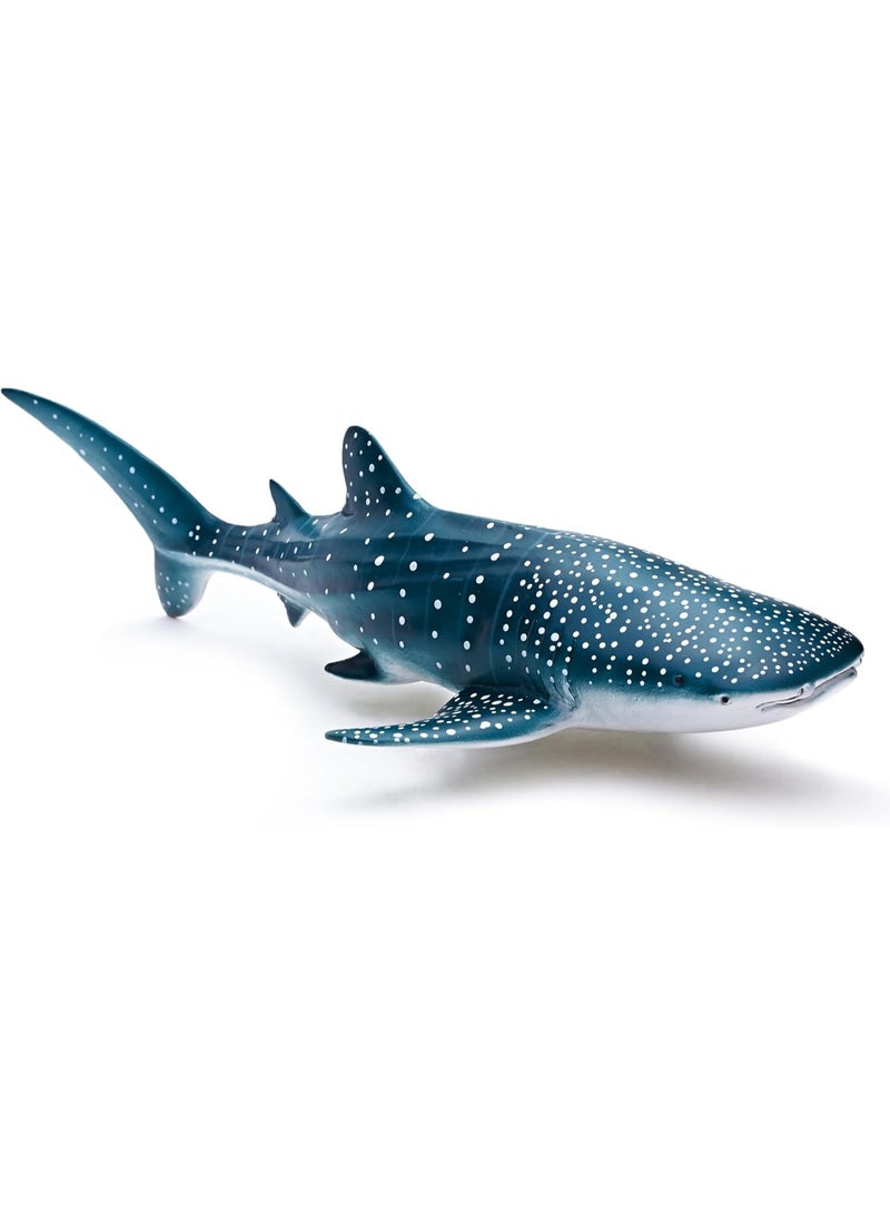هالامودو تمثال القرش الحوت نموذج الحيوان البحري -مادة مطاطية من الفينيل اللينة لعبة القرش البرية، لعبة تعليم المحيط الواقعي، لعب الأطفال الأدوار والخيال التنمية، الأولاد الفتيات عيد الميلاد هدية، 29*13*7 سم - Image 3