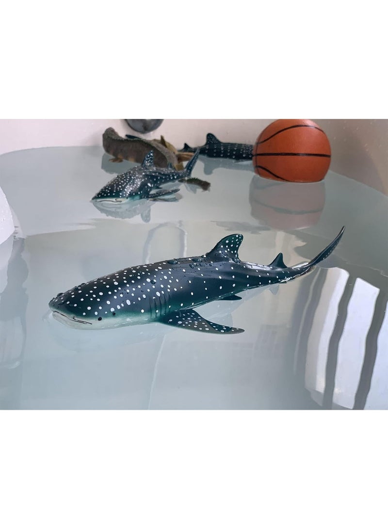 هالامودو تمثال القرش الحوت نموذج الحيوان البحري -مادة مطاطية من الفينيل اللينة لعبة القرش البرية، لعبة تعليم المحيط الواقعي، لعب الأطفال الأدوار والخيال التنمية، الأولاد الفتيات عيد الميلاد هدية، 29*13*7 سم - Image 5