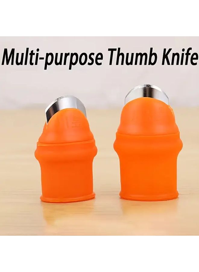 Women Finger Protection Sleeve Set With Thumb Knife And 5 Finger Cots For Vegetable Chopping - Image 5