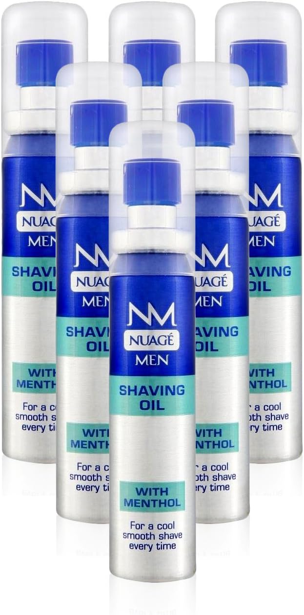 Nuage MEN Shaving Oil Menthol Pre Shave with Pump 20ml 6 Pack - Image 1