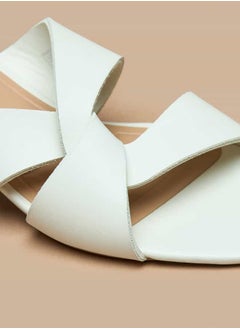 Celeste Women's Solid Slip-On Sandals with Block Heels  - Image 5