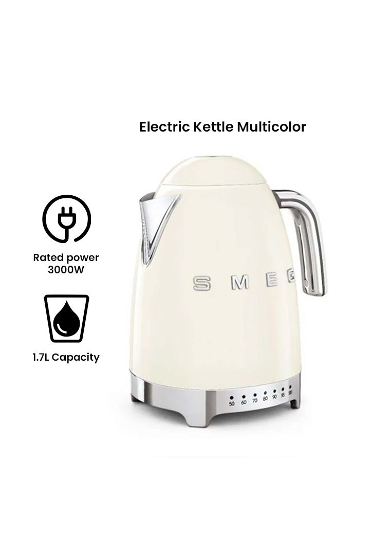 smeg Vintage Premium Temperature Control 1.7L KLF04RDUK Kettle-Milky White - Image 4
