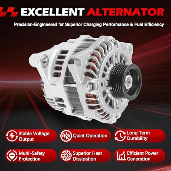 Autodevil 11273 Alternator Compatible with Ford Edge 2007-2014, Fusion 2010-2012, Taurus 2008-2012, Lincoln Mkx 2010-2012, Lincoln MKS 2010 V6 3.5L Replace OE Part 7T4Z10346A, 8G1T10300AC, 8G1Z10346A - Image 4