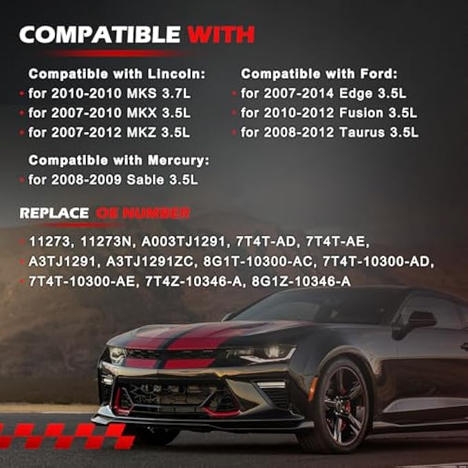 Autodevil 11273 Alternator Compatible with Ford Edge 2007-2014, Fusion 2010-2012, Taurus 2008-2012, Lincoln Mkx 2010-2012, Lincoln MKS 2010 V6 3.5L Replace OE Part 7T4Z10346A, 8G1T10300AC, 8G1Z10346A - Image 2