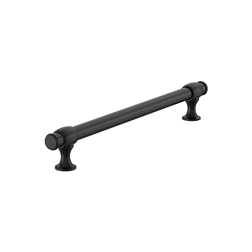 Amerock BP54065FB Matte Black Appliance Pull 12 inch 305 mm Center to Center Cabinet Handle Winsome Furniture Hardware - Image 1