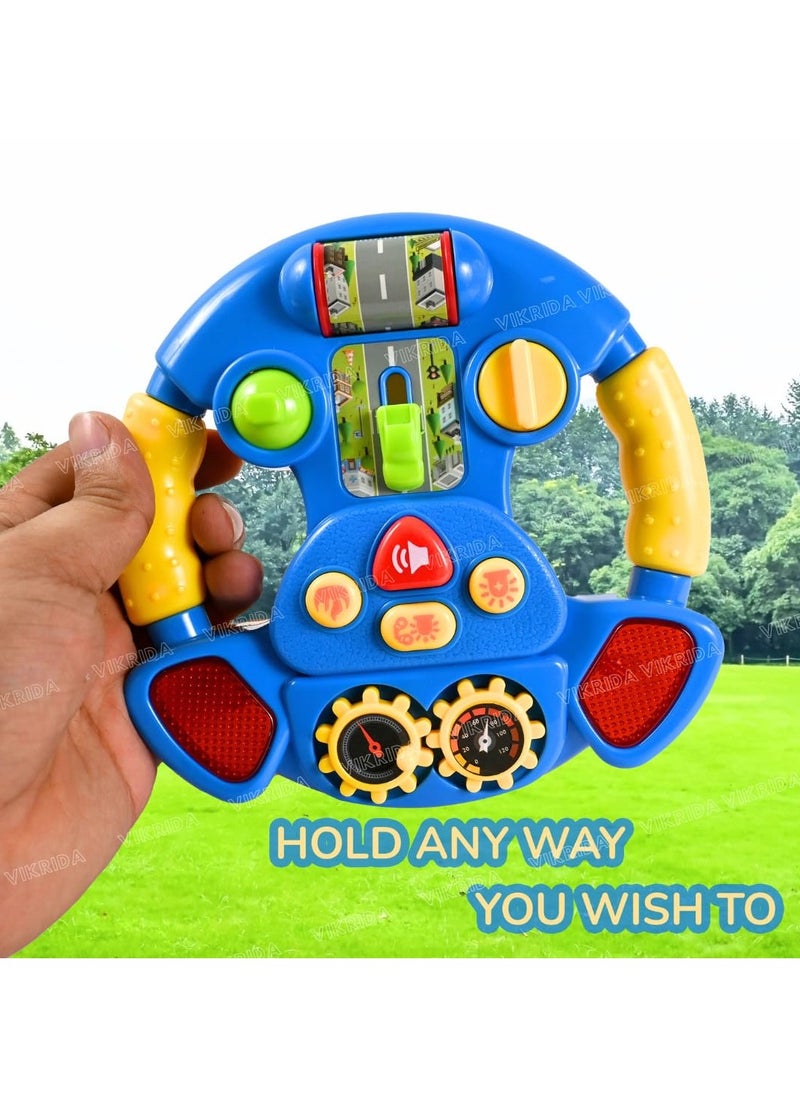 TOY GARDEN - Kids Steering Wheel Toy with Lights, Sounds, and Music - Educational Play for Toddlers, Realistic Driving Simulation, and Multi-Function Buttons - Image 1