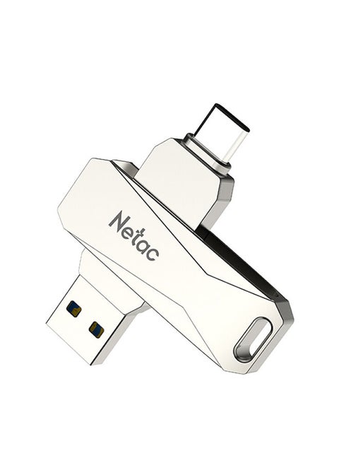 Type-C USB 64GB Double Interface Flash Drive Plug U782C_2 Silver
