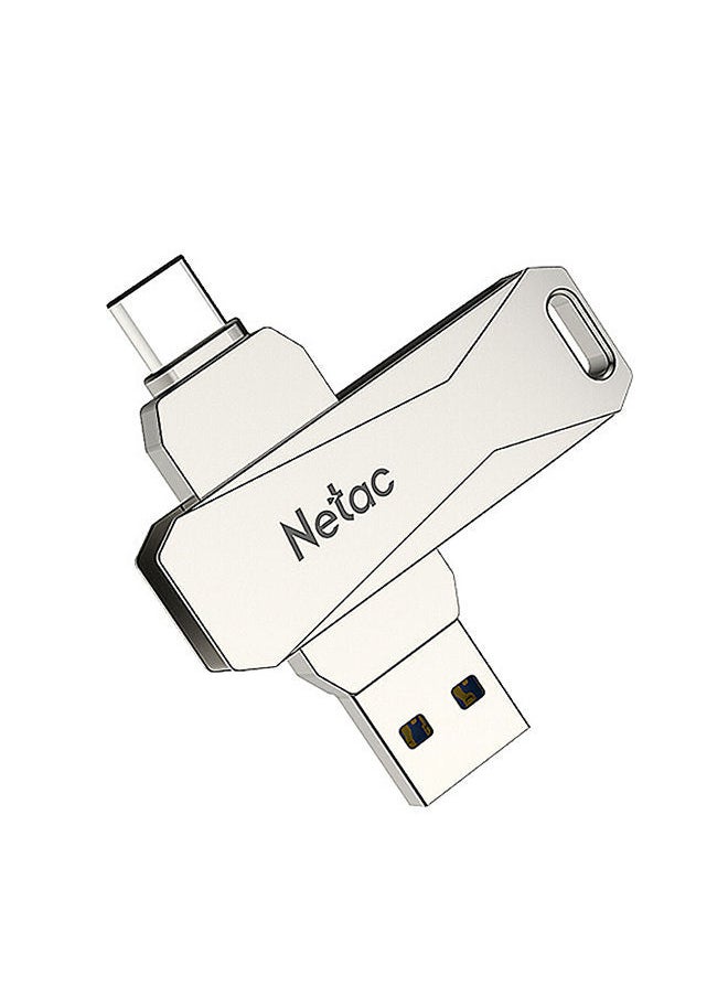 NIBEMINENT - Type-C USB 64GB Double Interface Flash Drive Plug U782C_2 Silver - Image 1